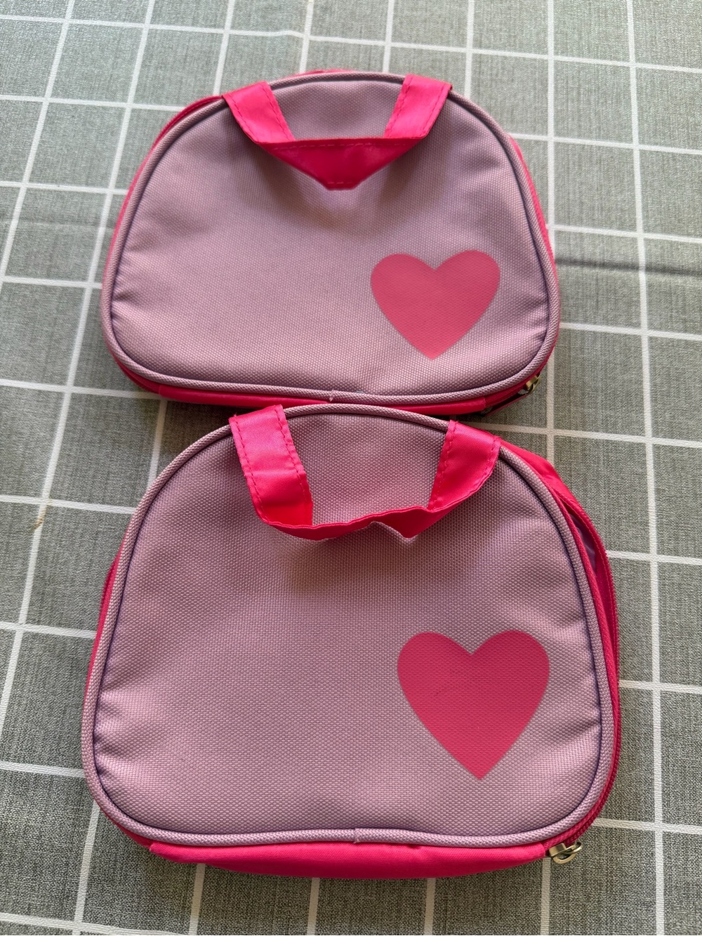 Girls Pink & Purple TAKE-A-LONG Travel Bags SET of 2